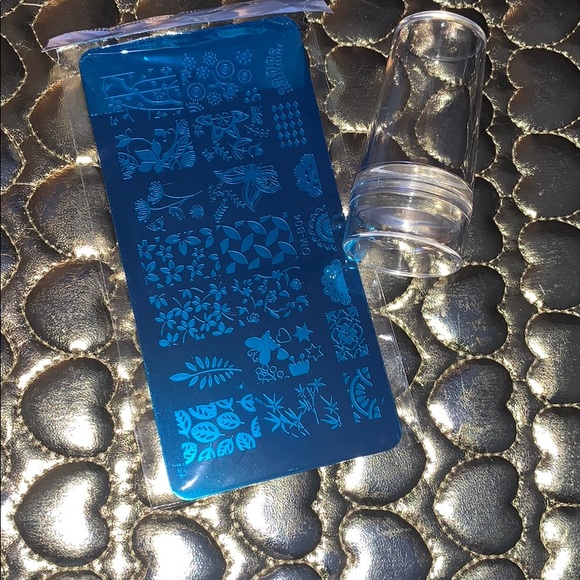 Nail Stamping tool with plate and scraper - Picture 6 of 7